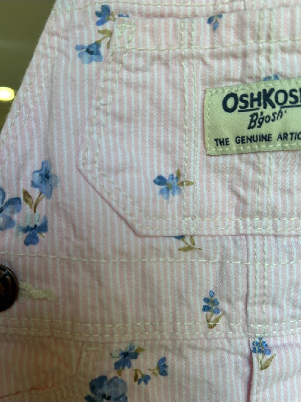 OshKosh B'gosh 3M Girls Floral Overall Dress with Flowers